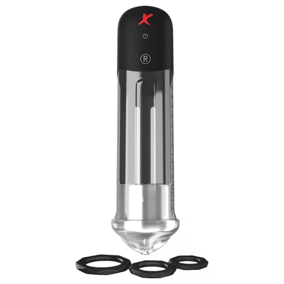 PDX Blowjob - automatische penispomp met lippen - zwart
