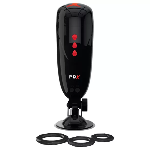 PDX Elite - vibrerende masturbator kunstvagina - zwart