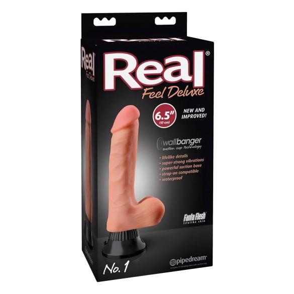 Real Feel Deluxe No.1 - Levensecht Vibrator (Natuurlijk)