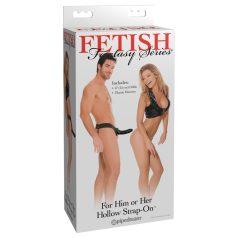 Fetish Fantasy - strap-on holle dildo - zwart