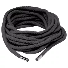 Fetish Silk Rope - Bondagetouw shibari - 10 meter - zwart