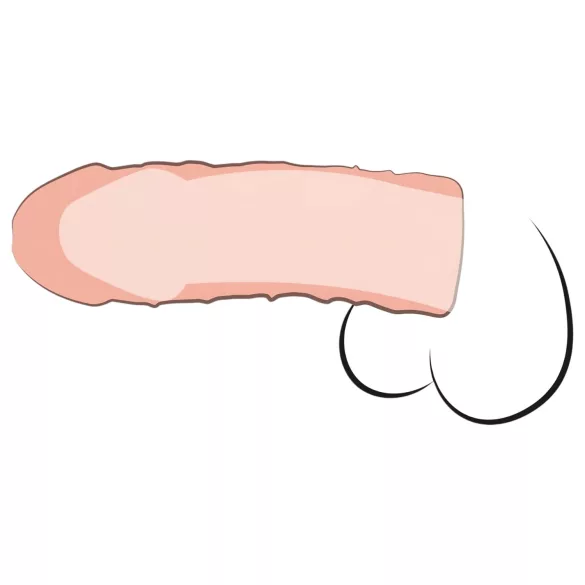 X-TENSION Perfect 1 - realistische penismantel (17,7 cm) - naturel