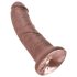 King Cock 8 Dildo (20cm) - bruin
