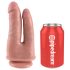King Cock Dubbele Penetrator - levensechte dubbele dildo (natuurlijk)