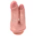 King Cock - dubbel dildo voor dubbele penetratie - realistisch - huidskleur