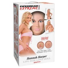   Pipedream Hannah Harper - levensgrote realistische pop met 3D-gezicht