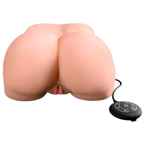 PDX Elite Milk Me Silly - vibrerende torso masturbator (naturel)