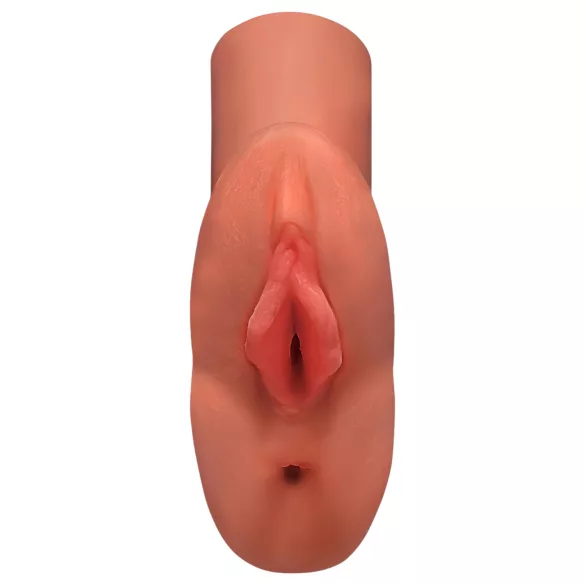 PDX - dubbele masturbator - 2-in-1 levensecht - donker huidkleur