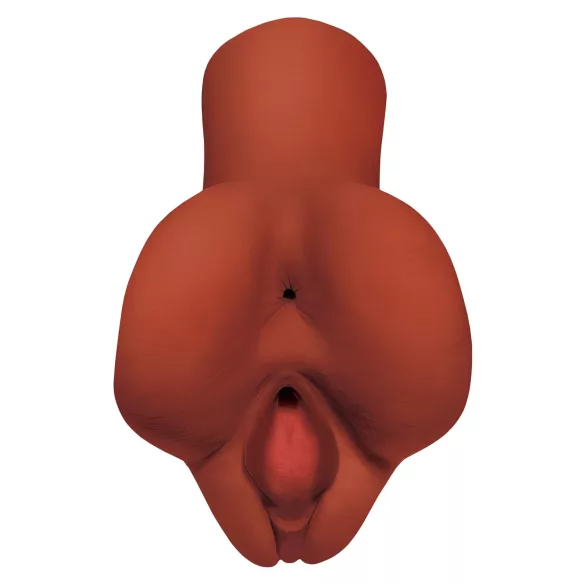 PDX Pick Your Pleasure - 2-in-1 realistische masturbator (bruin)