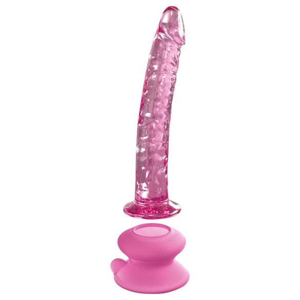 Icicles No. 86 - glazen dildo met penisvorm - roze