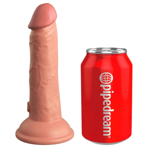 King Cock Elite 6 - realistische dildo met zuignap - 15cm - huidskleur