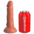 King Cock Elite 6 - dildo met zuignap - realistisch - 15cm - donker