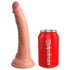 King Cock Elite 7" - levena zuignap dildo (18cm) - natuurgetrouw
