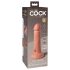King Cock Elite 6 - zuignap vibrator (15cm) - huidkleur
