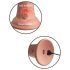 King Cock Elite 6 - zuignap vibrator (15cm) - huidkleur