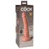 King Cock Elite 7 - zuignap, draadloze vibrator 18cm - huidkleurig