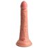 King Cock Elite 7 - zuignap, draadloze vibrator 18cm - huidkleurig