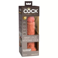   King Cock Elite 8 - realistische vibrator 20cm - donker huidskleur