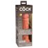 King Cock Elite 8 - levensechte vibrator 20cm (donker natuurlijk)