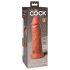 King Cock Elite 8 - levensechte vibrator 20cm (donker natuurlijk)