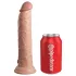 King Cock Elite 9 - dildo met zuignap - vibrator - 23cm - huidskleur