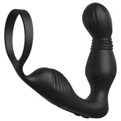 Anal Fantasy Elite - prostaat vibrator met penisring - zwart