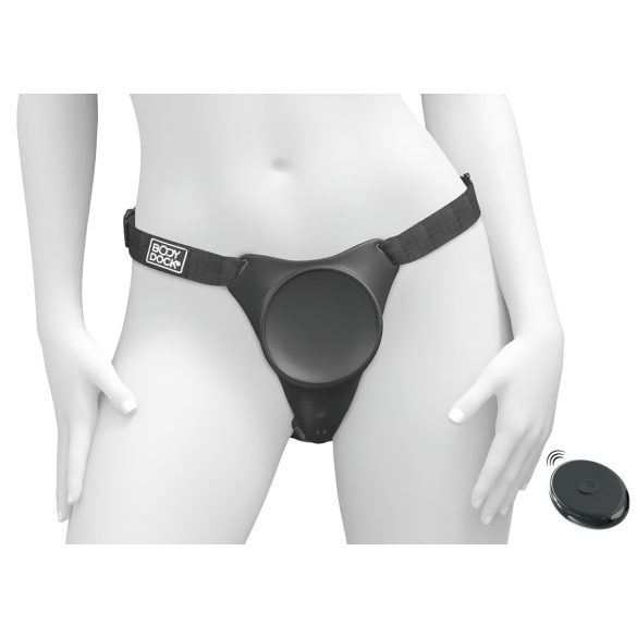 Body Dock G-Spot Pro - draadloze strap-on slip (zwart)