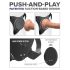Body Dock G-Spot Pro - draadloze strap-on slip (zwart)