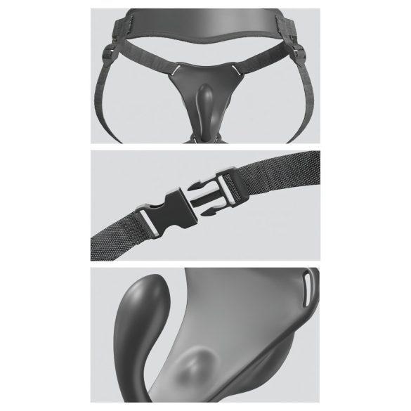 Body Dock - G-punt dildo met harnas - siliconen - 7 inch - opzetbaar