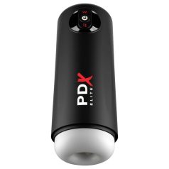   PDX Elite Moto Milker - automatische stoot vibrerende masturbator - zwart