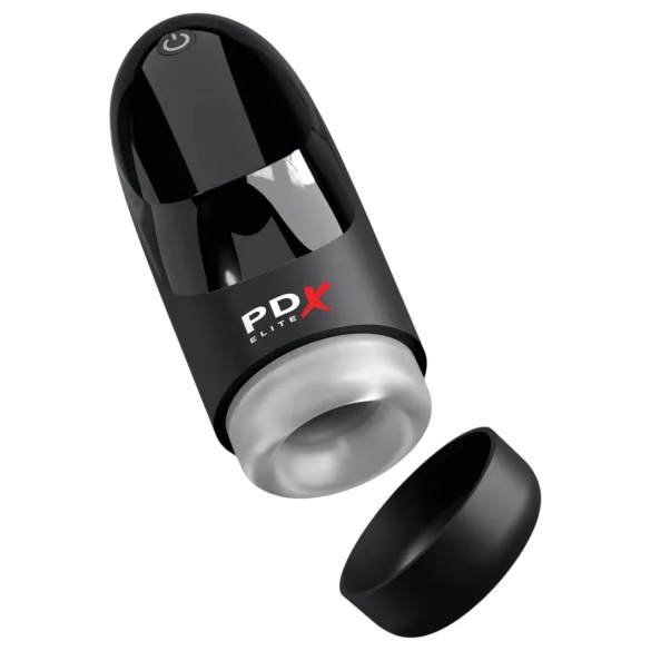 PDX Hydrogasm - oplaadbare draaiende masturbator (zwart)