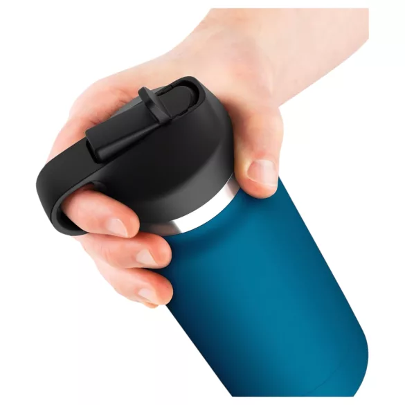 PDX - Fuck Flask Private Pleaser - kunstvagina in drinkfles (blauw-naturel)
