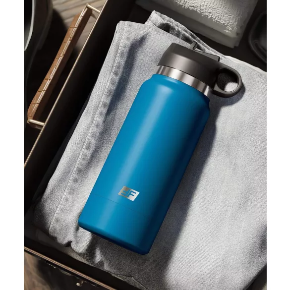 PDX - Fuck Flask Private Pleaser - kunstvagina in drinkfles (blauw-naturel)
