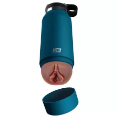   PDX - Fuck Flask Private Pleaser - kunstvagina in een fles (blauw-bruin)