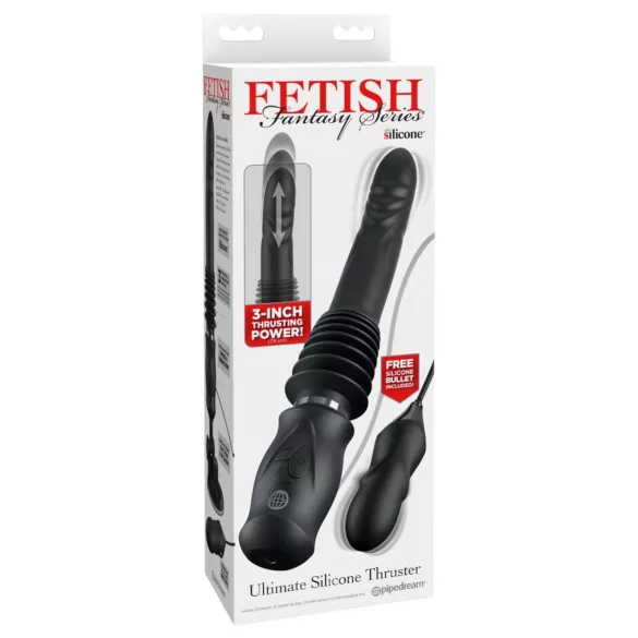 Fetish - duw‑vibrator (zwart)