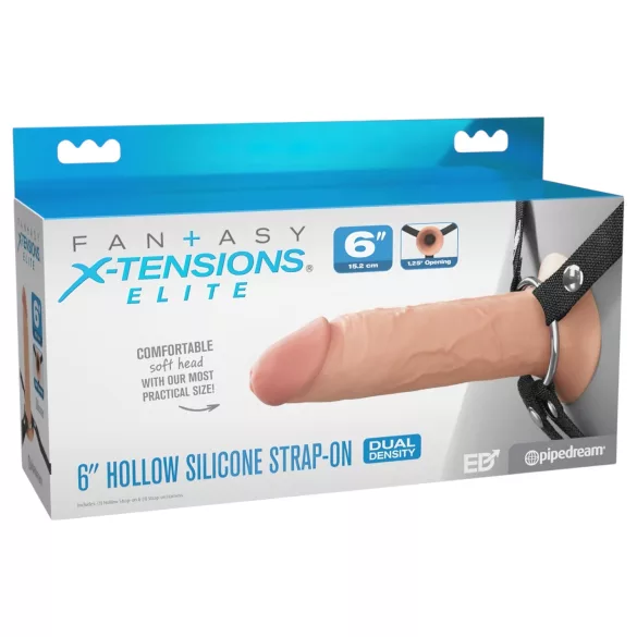 X-TENSION Elite - holle opzetdildo (natuurlijk)