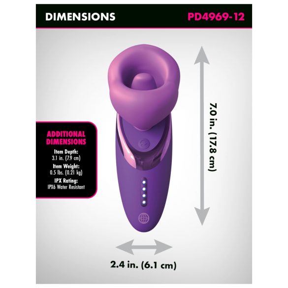 Fantasy For Her - clitoris vibrator met zuigfunctie - siliconen - paars
