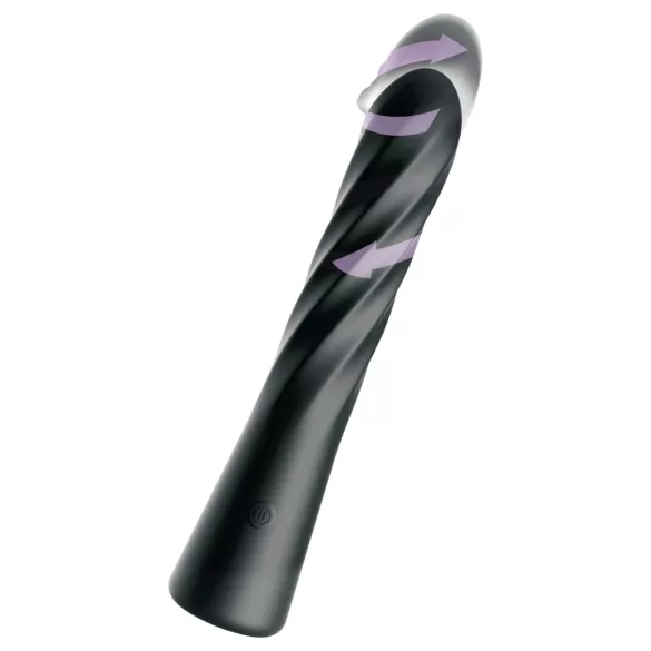Anal Fantasy Twist Ecstasy - roterende-stotende anaal vibrator (zwart)