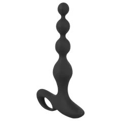 Black Velvets - anaal vibrator met kralletjes - zwart