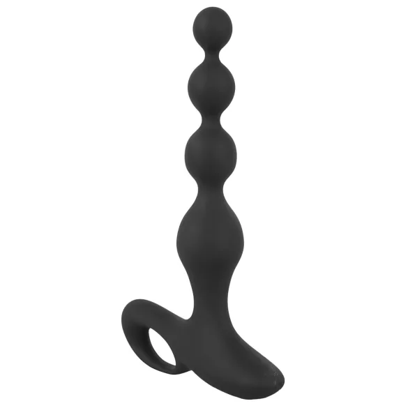 Black Velvets - anaal vibrator met kralletjes - zwart