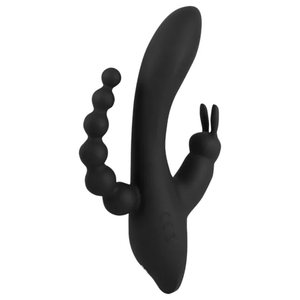 SMILE Triple - vibrator met 3 armen - oplaadbaar en waterdicht - zwart