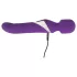 Javida Wand & Pearl - 2-in-1 wand vibrator - paars