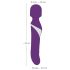 Javida Wand & Pearl - 2-in-1 Massage Vibrator (paars)