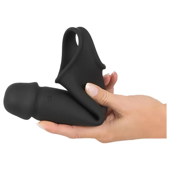 Rebel - vibrerende penis sleeve - oplaadbaar met afstandsbediening - zwart