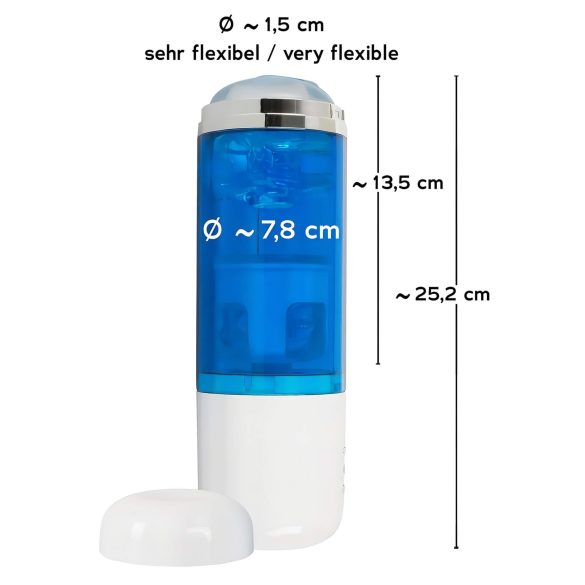 You2Toys - automatische masturbator - roterend en stotend - blauw/wit