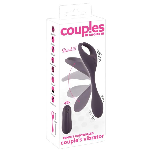 Couples Choice - oplaadbare duo vibrator met radio (paars)