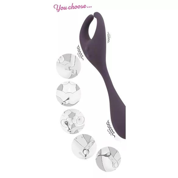 Couples Choice - vibrator voor koppels - 2 motoren, draadloos, oplaadbaar