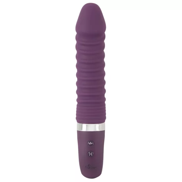 SMILE Soft - vibrator - oplaadbaar, verwarmend - siliconen, paars