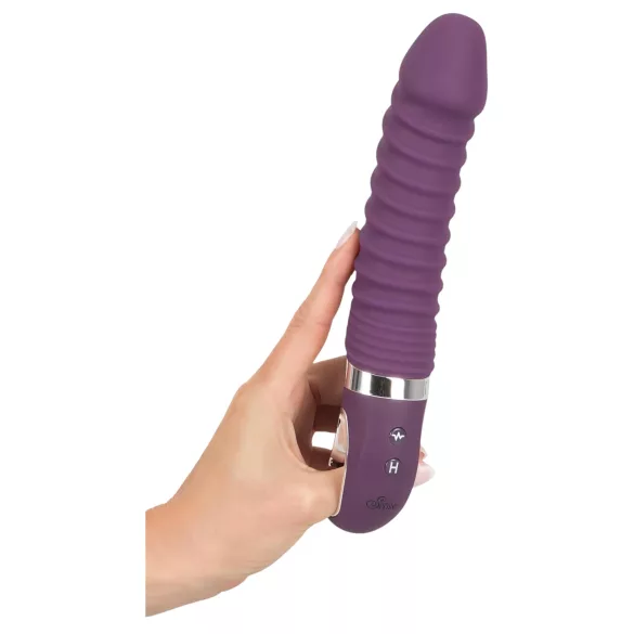 SMILE Soft - vibrator - oplaadbaar, verwarmend - siliconen, paars