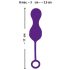 SMILE RC Liefdesballen - oplaadbaar vibro-ei met afstandsbediening (paars)
